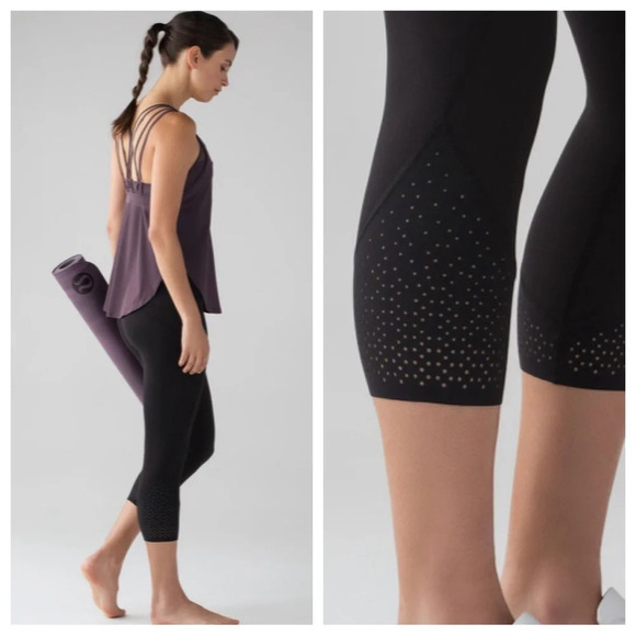 Lululemon Anew Crop (21") Black 21276 - Picture 1 of 16